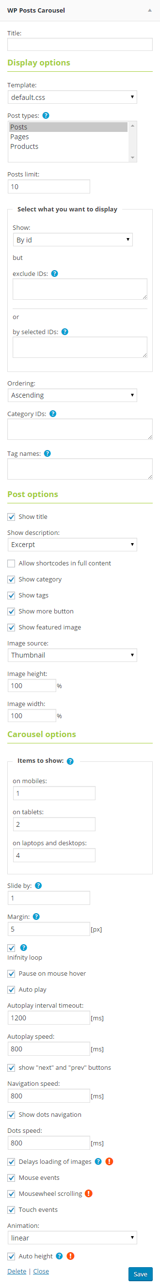 wordpress image carousel plugin
